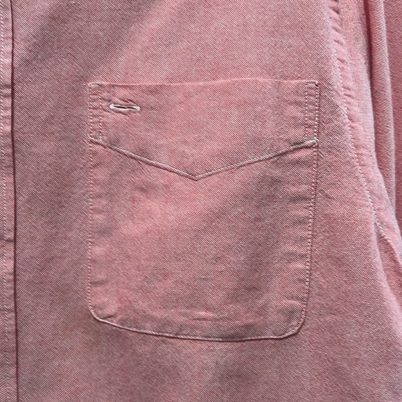 Natural Basix Men's Pink Button-Down Shirt Long Sleeve Business Casual Size M - Picture 8 of 10